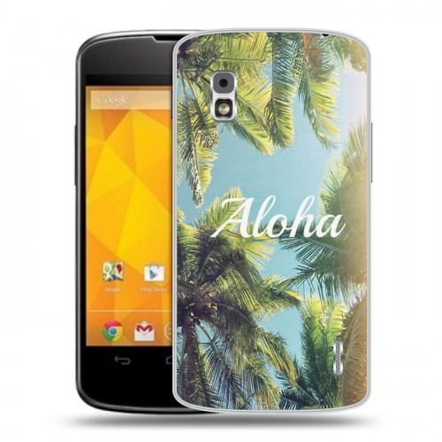 Дизайнерский пластиковый чехол для LG Google Nexus 4 Hawaii