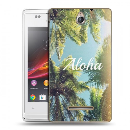 Дизайнерский пластиковый чехол для Sony Xperia E Hawaii