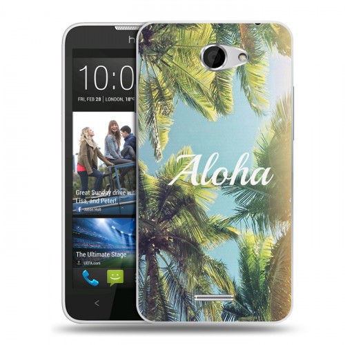 Дизайнерский пластиковый чехол для HTC Desire 516 Hawaii