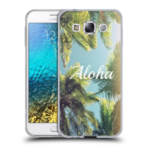 Дизайнерский пластиковый чехол для Samsung Galaxy E5 Hawaii