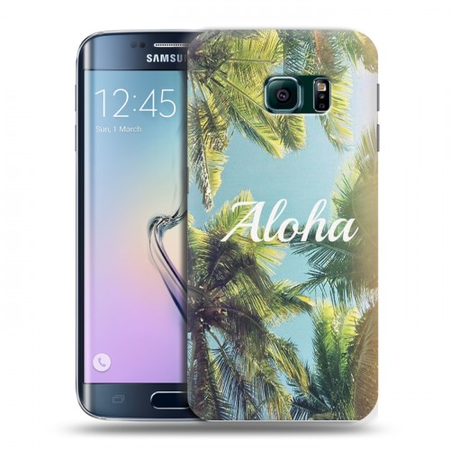 Дизайнерский пластиковый чехол для Samsung Galaxy S6 Edge Hawaii