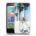 Дизайнерский пластиковый чехол для Nokia Lumia 630/635 Hawaii