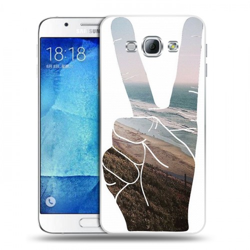 Дизайнерский пластиковый чехол для Samsung Galaxy A8 Hawaii