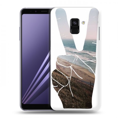 Дизайнерский пластиковый чехол для Samsung Galaxy A8 (2018) Hawaii