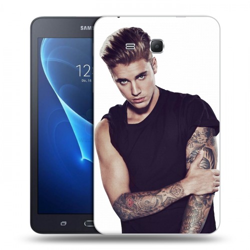 Дизайнерский силиконовый чехол для Samsung Galaxy Tab A 7 (2016) Джастин Бибер