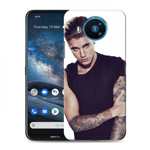 Дизайнерский силиконовый чехол для Nokia 8.3 Джастин Бибер