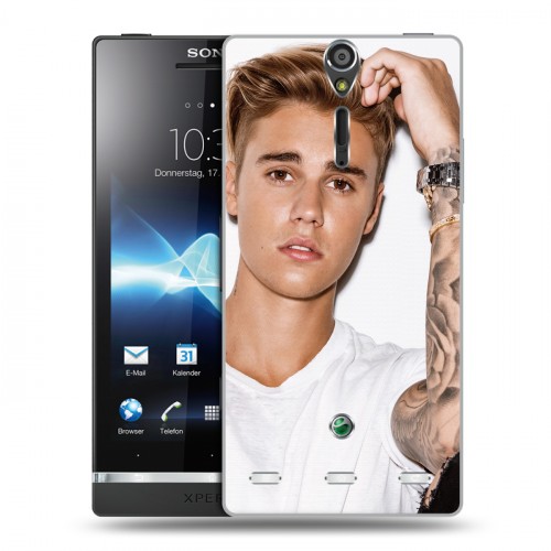 Дизайнерский пластиковый чехол для Sony Xperia S Джастин Бибер