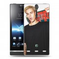 Дизайнерский пластиковый чехол для Sony Xperia S Джастин Бибер