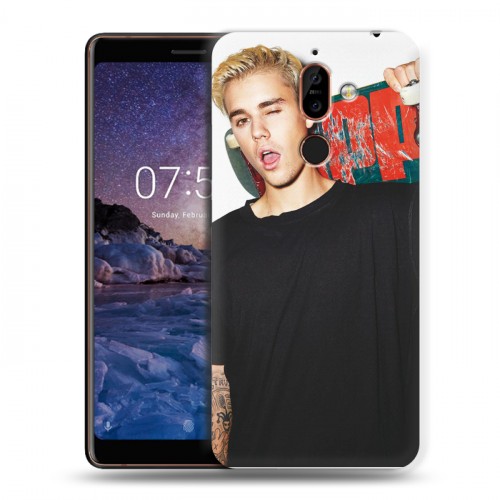 Дизайнерский пластиковый чехол для Nokia 7 Plus Джастин Бибер