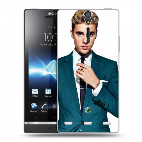 Дизайнерский пластиковый чехол для Sony Xperia S Джастин Бибер