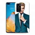 Дизайнерский пластиковый чехол для Huawei P40 Джастин Бибер