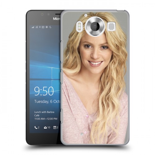 Дизайнерский пластиковый чехол для Microsoft Lumia 950 Shakira