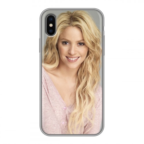 Дизайнерский силиконовый чехол для Iphone x10 Shakira