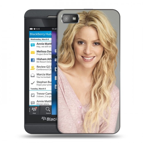 Дизайнерский пластиковый чехол для BlackBerry Z10 Shakira