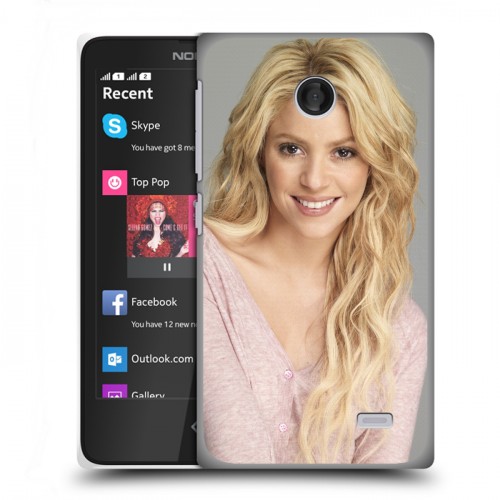 Дизайнерский пластиковый чехол для Nokia X Shakira