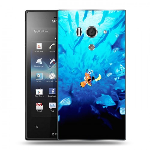 Дизайнерский пластиковый чехол для Sony Xperia acro S В поисках немо