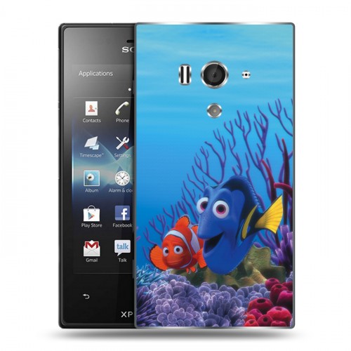 Дизайнерский пластиковый чехол для Sony Xperia acro S В поисках немо