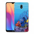 Дизайнерский силиконовый с усиленными углами чехол для Xiaomi RedMi 8A В поисках немо