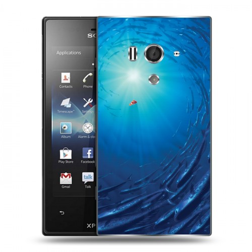 Дизайнерский пластиковый чехол для Sony Xperia acro S В поисках немо