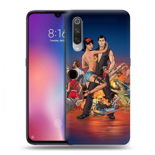 Дизайнерский силиконовый с усиленными углами чехол для Xiaomi Mi9 Archer