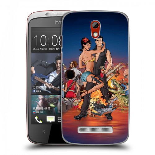 Дизайнерский пластиковый чехол для HTC Desire 500 Archer