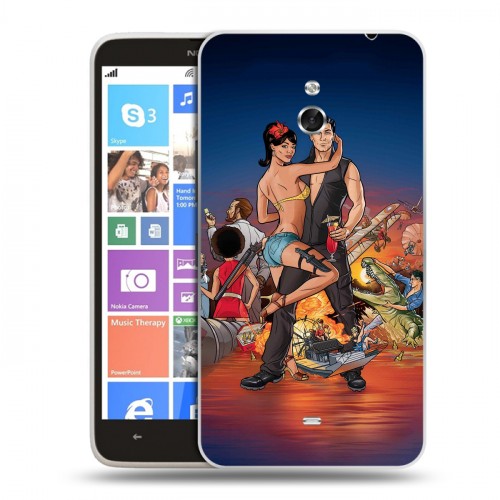 Дизайнерский пластиковый чехол для Nokia Lumia 1320 Archer