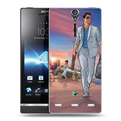 Дизайнерский пластиковый чехол для Sony Xperia S Archer