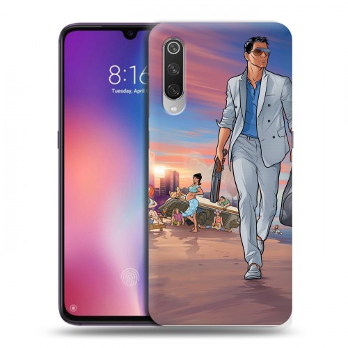 Дизайнерский силиконовый с усиленными углами чехол для Xiaomi Mi9 Archer