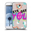 Дизайнерский пластиковый чехол для Samsung Galaxy Grand Психоделик глаза