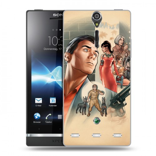 Дизайнерский пластиковый чехол для Sony Xperia S Archer