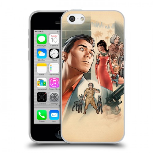 Дизайнерский пластиковый чехол для Iphone 5c Archer