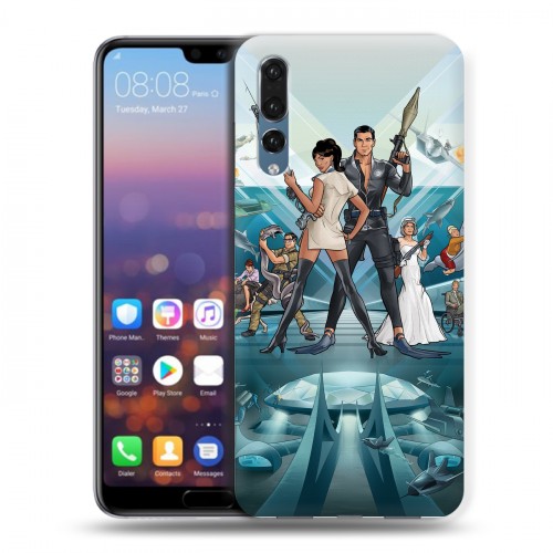 Дизайнерский силиконовый с усиленными углами чехол для Huawei P20 Pro Archer