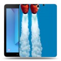 Дизайнерский силиконовый чехол для Samsung Galaxy Tab S3 Город Героев