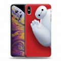 Дизайнерский силиконовый чехол для Iphone Xs Max Город Героев