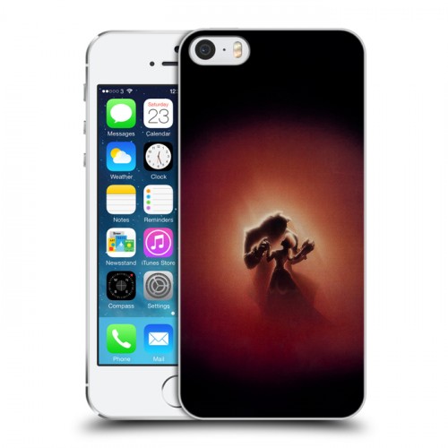 Дизайнерский пластиковый чехол для Iphone 5s Красавица и чудовище