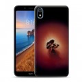 Дизайнерский силиконовый чехол для Xiaomi RedMi 7A Красавица и чудовище