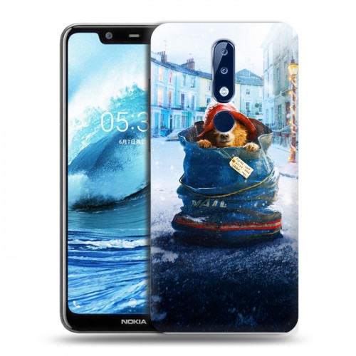 Дизайнерский пластиковый чехол для Nokia 5.1 Plus Паддингтон