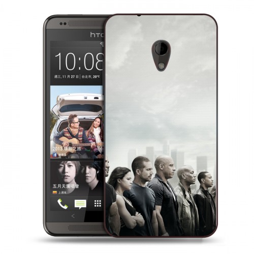 Дизайнерский пластиковый чехол для HTC Desire 700 форсаж