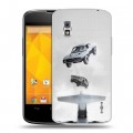 Дизайнерский пластиковый чехол для LG Google Nexus 4 форсаж