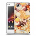 Дизайнерский пластиковый чехол для Sony Xperia L Ракушки узоры