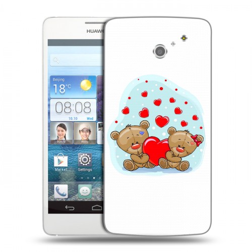 Дизайнерский пластиковый чехол для Huawei Ascend D2