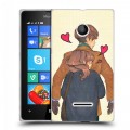 Дизайнерский пластиковый чехол для Microsoft Lumia 435