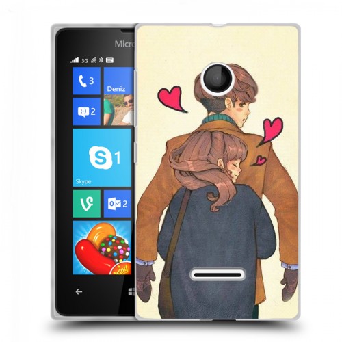 Дизайнерский пластиковый чехол для Microsoft Lumia 435