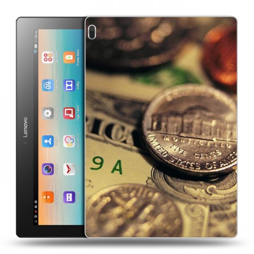 Дизайнерский силиконовый чехол для Lenovo Tab 4 10 Текстуры денег