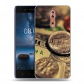 Дизайнерский пластиковый чехол для Nokia 8 Текстуры денег