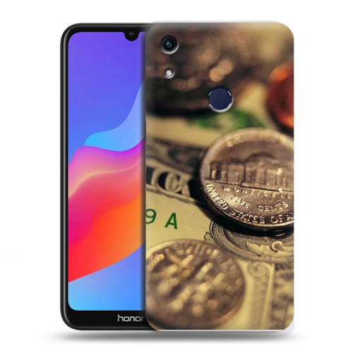 Дизайнерский пластиковый чехол для Huawei Honor 8A Текстуры денег