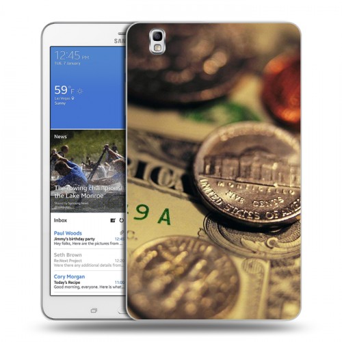 Дизайнерский силиконовый чехол для Samsung Galaxy Tab Pro 8.4 Текстуры денег