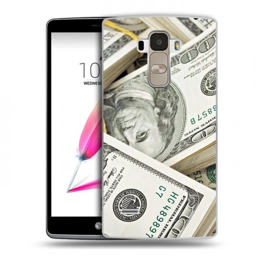 Дизайнерский пластиковый чехол для LG G4 Stylus Текстуры денег