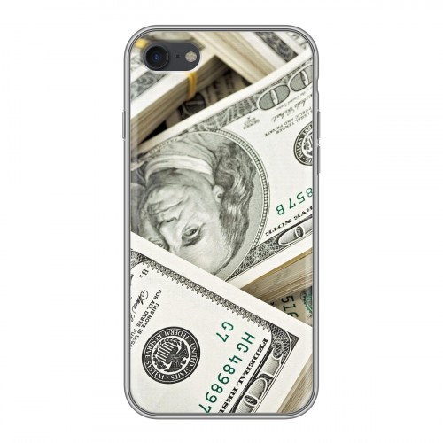 Дизайнерский силиконовый чехол для Iphone 7 Текстуры денег