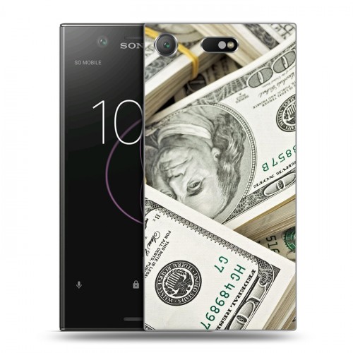 Дизайнерский пластиковый чехол для Sony Xperia XZ1 Compact Текстуры денег
